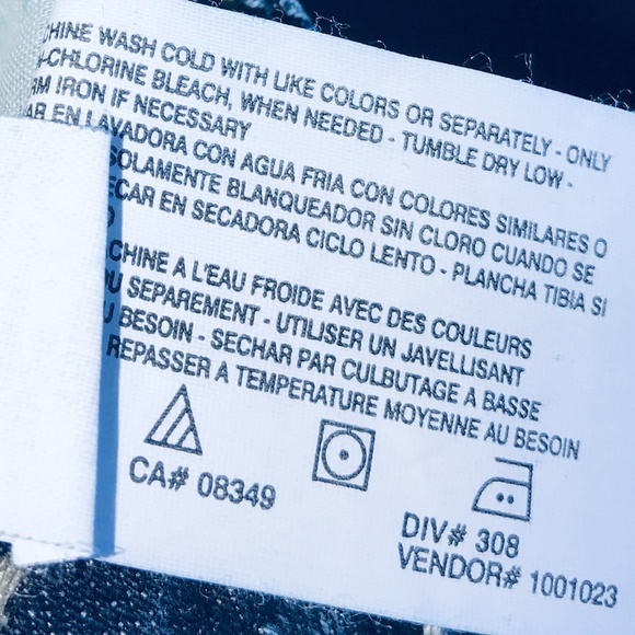 Vintage America Blue Denim Shorts. Like New! SZ 8 - Picture 5 of 7